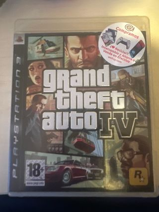 Grand Theft Auto IV PS3 - Caja y Manual