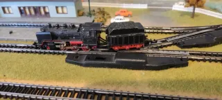 Locomotora vapor con tándem ibertren 3N.