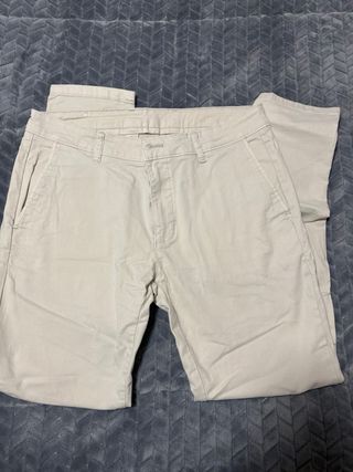 Pantalones Chinos Zara Beige