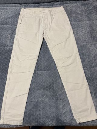 Pantalones Chinos Zara Beige