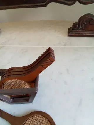 Set 6 Sottobicchieri Racchetta Tennis Vintage