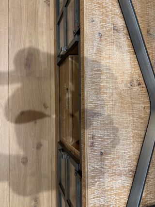 Mueble TV Salón Madera y Cristal