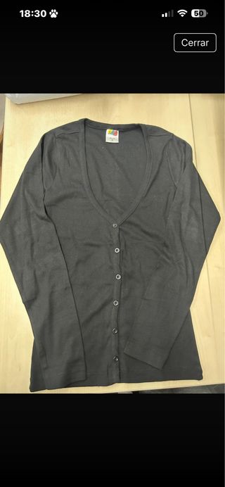 Chaqueta de algodón negra