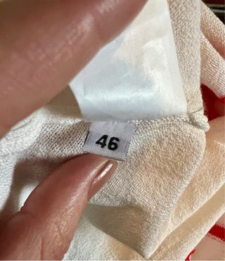 Top sin mangas rayas rojas y blancas Pertegaz XXXL