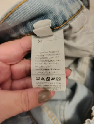 Vaqueros Shein Rectos Elásticos Talla 30 Unisex