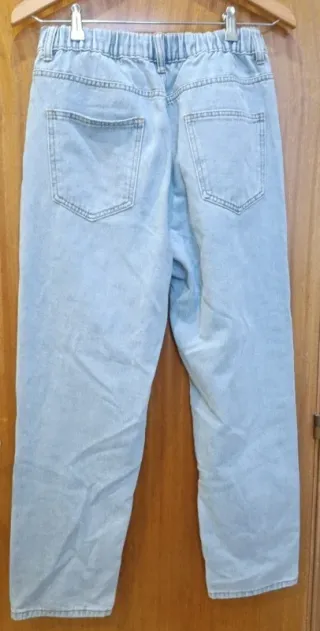 Vaqueros Shein Rectos Elásticos Talla 30 Unisex