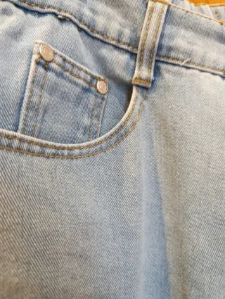 Vaqueros Shein Rectos Elásticos Talla 30 Unisex