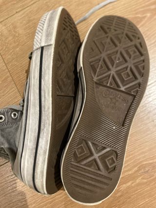 Converse Chuck Taylor Plataforma Gris