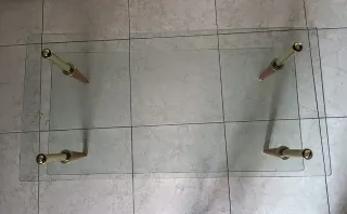 Mesa de cristal 1m x 40cm x 50cm