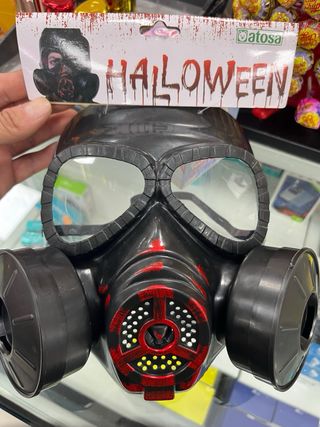 Maschera carnevale Halloween Gas Nera