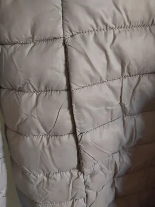 Parka plumífero gris talla S