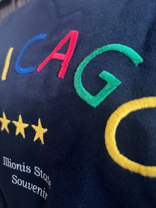 Sudadera College Chicago Azul Marino