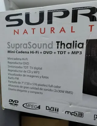 Mini Cadena Hi-Fi DVD TDT MP3 Supratech.