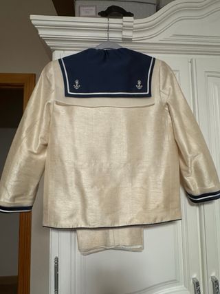 Traje comunión niño Barcarola beige azul