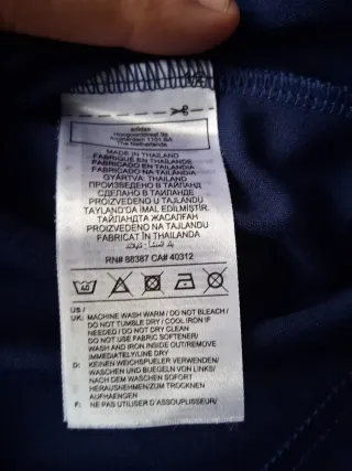 Camiseta Adidas Azul Talla S