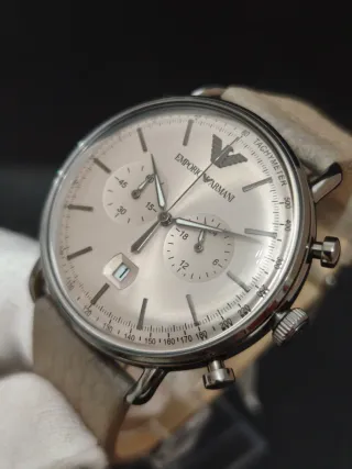 Reloj Emporio Armani AR11107 Aviator Beige