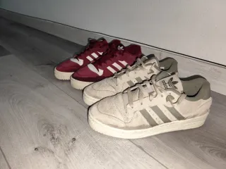 Zapatillas Adidas Talla 40.5 Rojas Y Marrones,