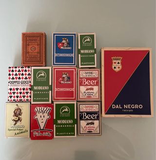 Lotto mazzi carte da gioco Modiano, Dal Negro