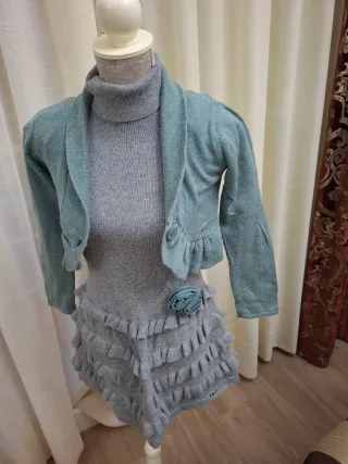 Vestido de punto para niña talla 7