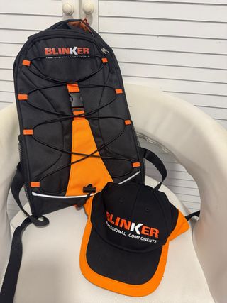 Mochila BLINKER profesional negra y naranja
