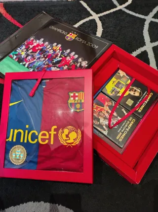 Box camiseta FC Barcelona Champions Roma 2009