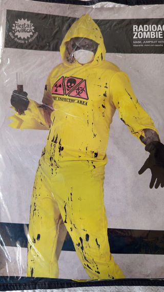Disfraz Zombi Radioactivo Unisex Talla L Nuevo