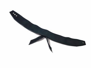 Cinturón faja cuero lazo negro 85-90 cm