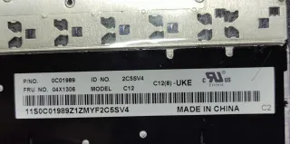 Teclado portátil Lenovo. Inglés Negro