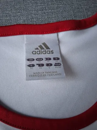 Camiseta Adidas blanca y roja