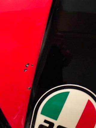 Casco Moto AGV K6 Rojo y Negro