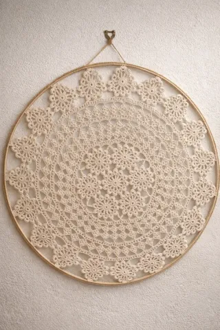 Centrino antico salentino uncinetto 60 cm