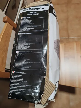 Manta Térmica Orbegozo MAH2050 Beige/Gris