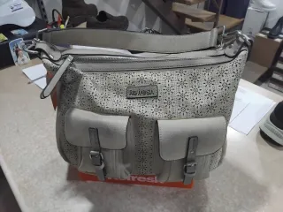 Borsa Refresh donna beige/grigio