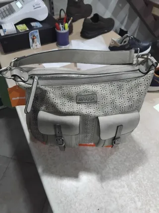 Borsa Refresh donna beige/grigio