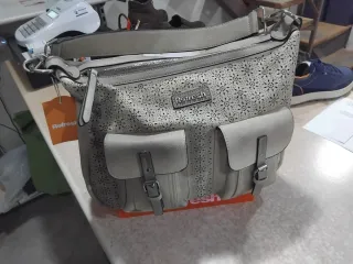 Borsa Refresh donna beige/grigio