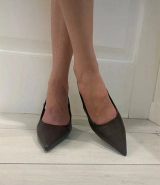 Scarpe slingback marrone tg 39 nuovo