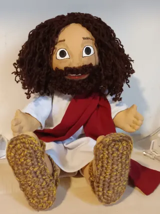 Gesù pupazzo stoffa