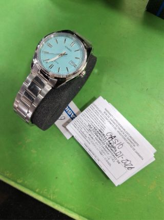 NUEVO Casio Mtp 1302PD azul tiffany