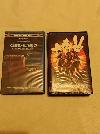 Lote 2 VHS: Gremlins 2 y Cazafantasmas 2