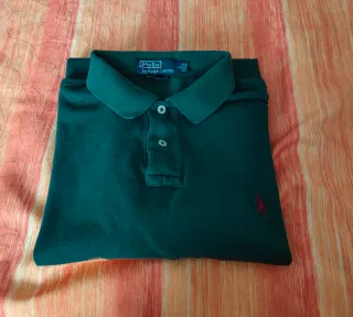 Polo Ralph Lauren Talla L Verde Manga Larga