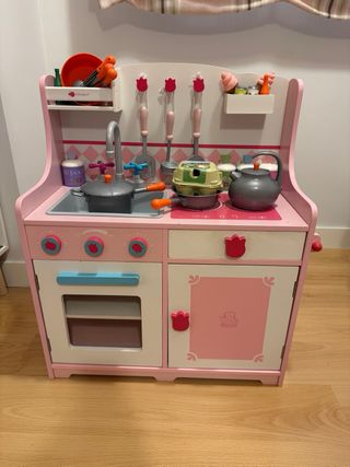 Cocinita Eurekakids Rosa Madera