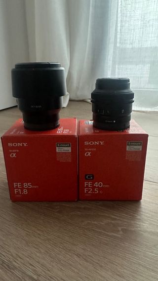 Lote objetivos Sony E-mount Full Frame