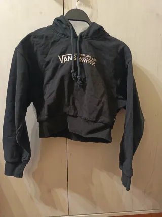 Sudadera Vans Crop Top Negra