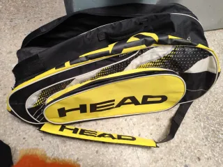 Bolsa de Tenis HEAD Negra y Amarilla
