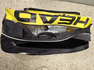 Bolsa de Tenis HEAD Negra y Amarilla