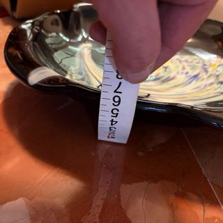 Vassoio in vetro Lalique nero e multicolore 32cm