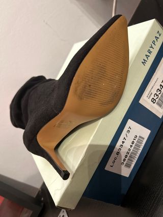 Botas Mari Paz tacón. talla 37.
