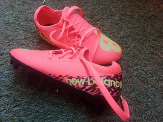 Botas de fútbol New Balance niño naranja Talla 31