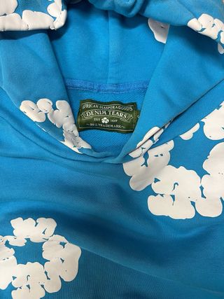 Sudadera Denim Tears Azul Estampada