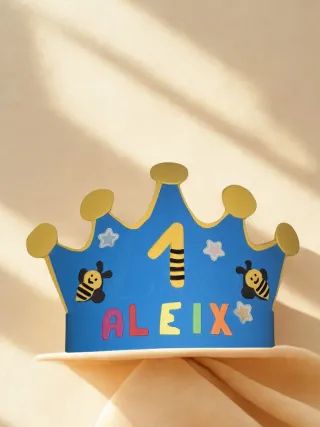 Corona infantil personalizada – cumpleaños